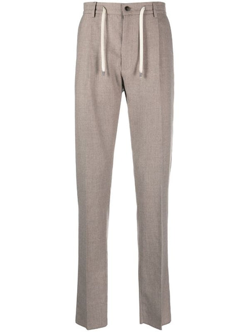 wool straight-leg trousers